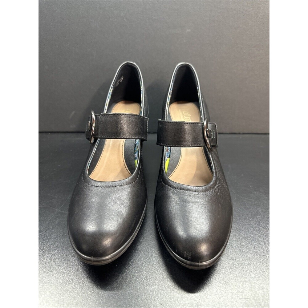 HOTTER LAUREN LEATHER HEEL MARY JANE WEDGE SHOES WOMENS  8